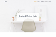 Uria - Minimal Portfolio Template, a Bootstrap Template by shreethemes (Thumbnail 2 of 2)