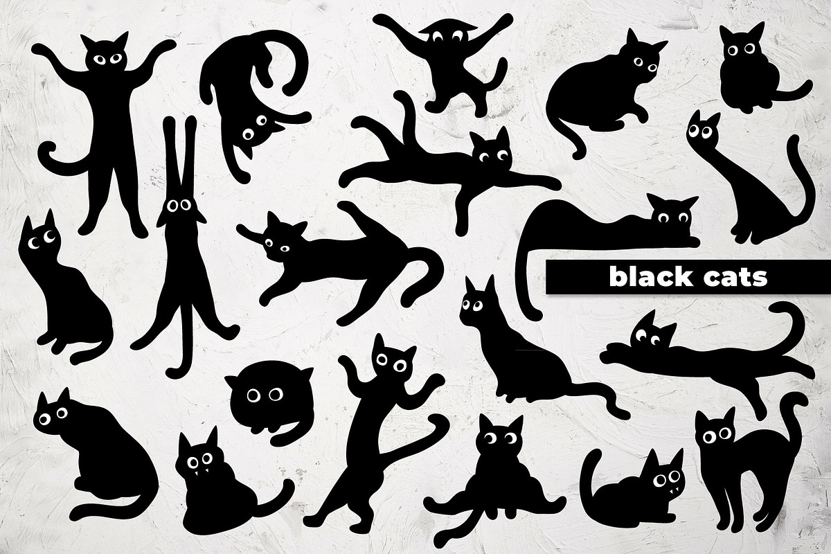 Black cats are fun!, an Animal Illustration by pineart (Photo 2 of 6)
