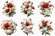 Whimsical Spring Lily Flowers PNG, an Illustration by Craft Nest (Thumbnail 4 of 11)
