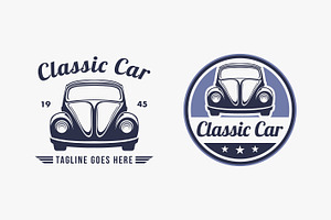 Set Vintage retro classic car logo, an Object Graphic by DOMHOUZE