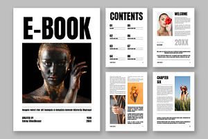 Minimal Ebook Template, an UI Kit Template by ContestDesign