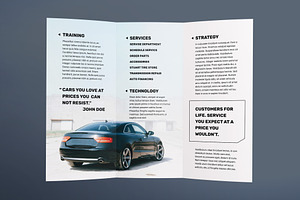 Car Dealership Brochure Trifold