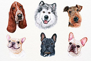 100+ Watercolor Dog Breeds - UPDATE, an Animal Illustration by ArtbyHien (Thumbnail 7 of 9)