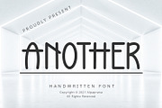 Another - Handwritten Font, a Handwritten Font by Alpaprana (Thumbnail 1 of 6)