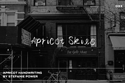 Apricot Skies Handwriting | Font, a Script Font by Stefanie Madison (Thumbnail 1 of 2)