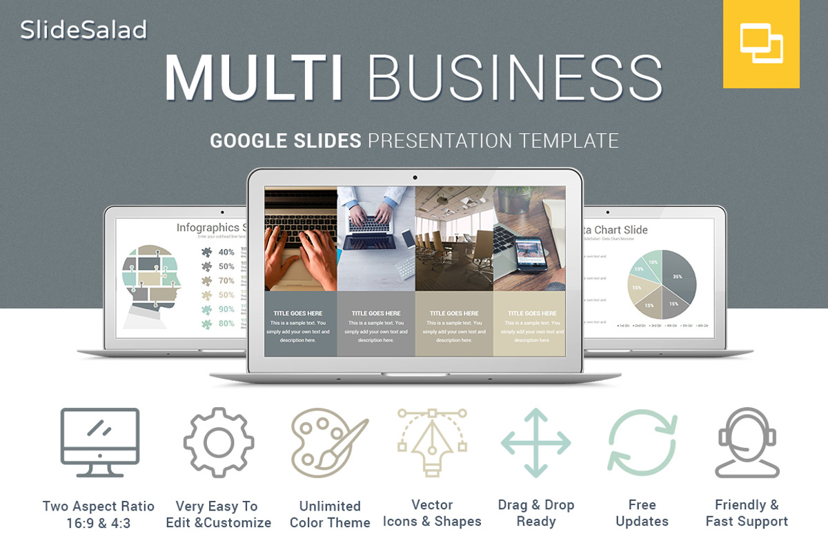 Multi Best Business Google Slides, a Presentation Template by SlideSalad (Photo 2 of 28)