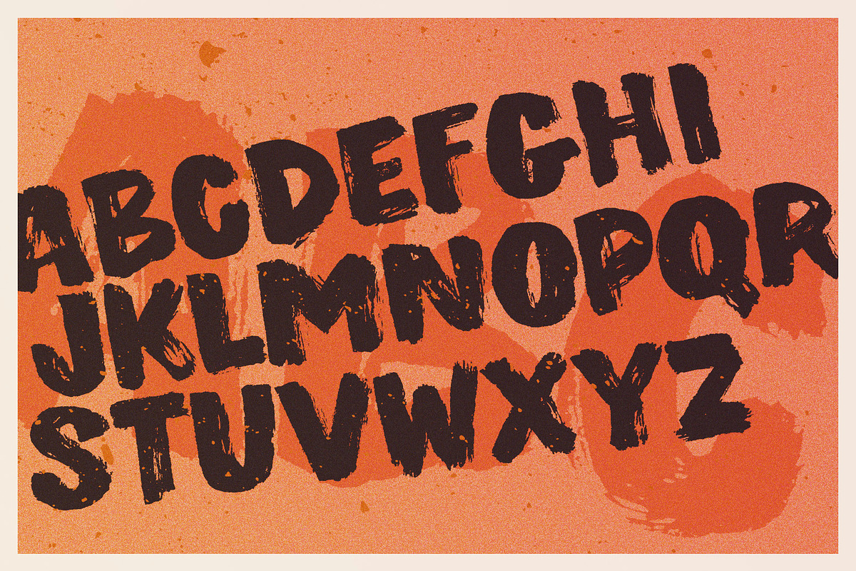 Painterman Brush Font preview 3