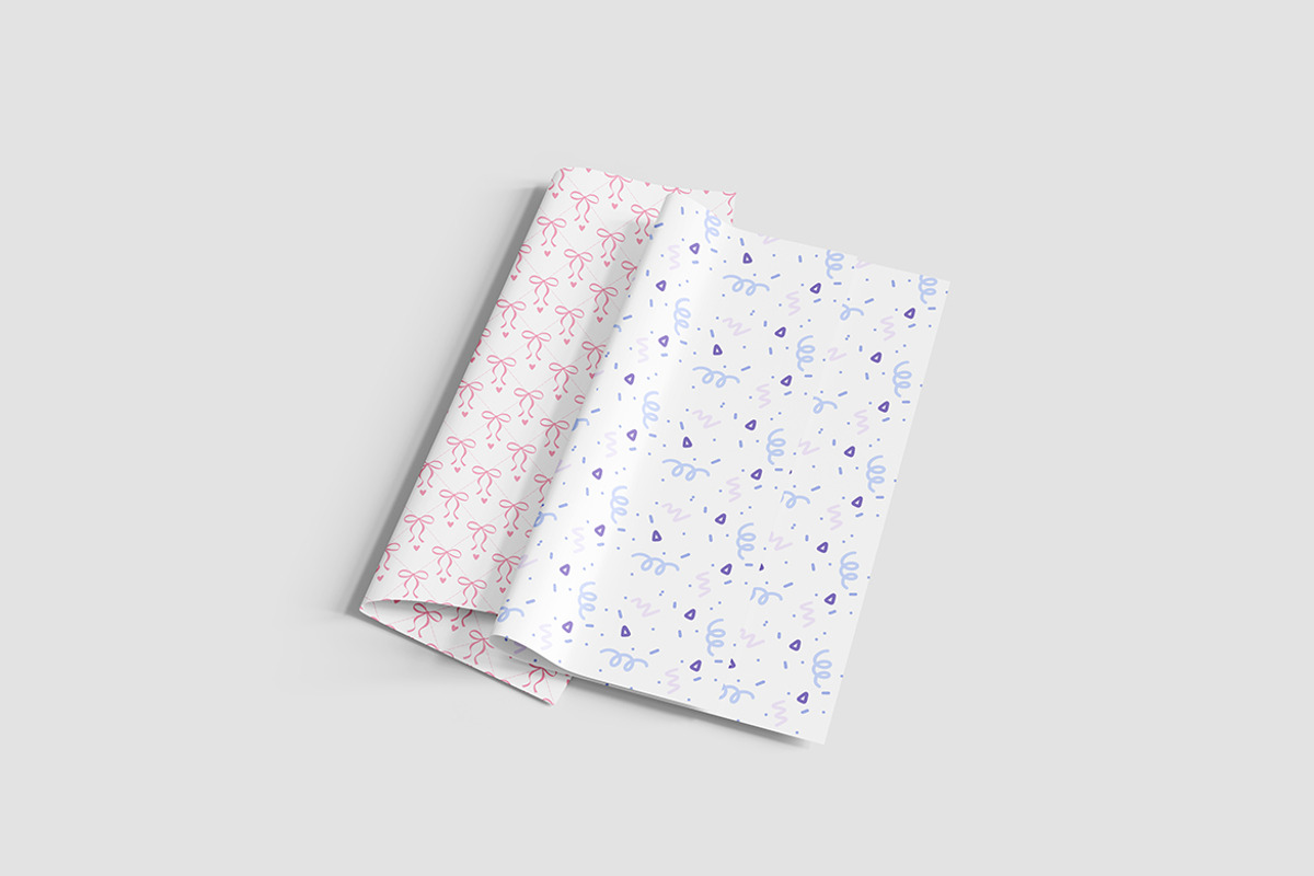Gift Wrapping Paper Mockup Set, a Product Mockup by Indah (Photo 5 of 6)