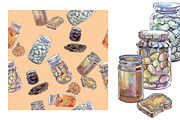 Watercolor preserved food-2, a Food Illustration by miminoshka (Thumbnail 8 of 10)