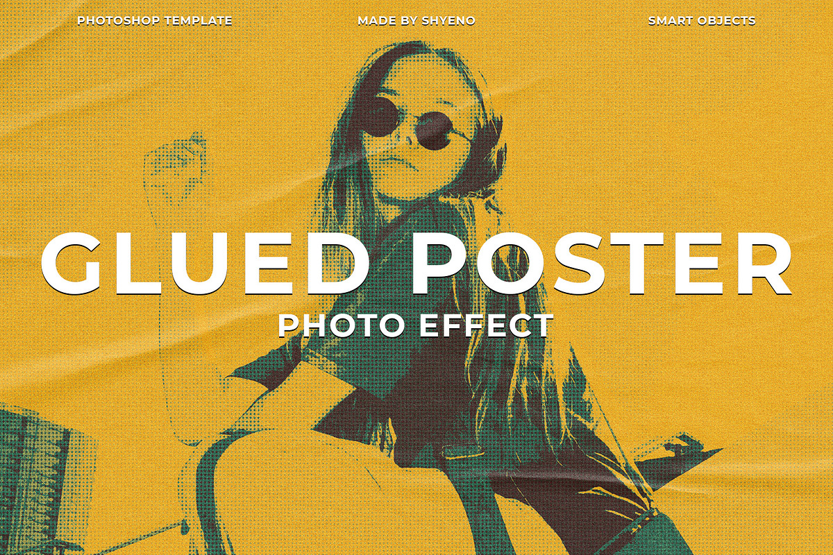 Glued Poster Photo Effect, a Layer Style Add-On by Shyeno (Photo 1 of 10)