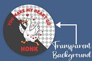 You Make My Heart Go Honk Png, an Illustration by Canvas Craft (Thumbnail 2 of 7)