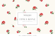 Flora Rose, Watercolor Floral Roses, a Pattern Graphic by Marchel Studio (Thumbnail 1 of 3)