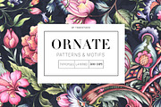 Ornate, Hand painted luxury designs!, a Pattern Graphic by Pink Linen (Thumbnail 1 of 10)