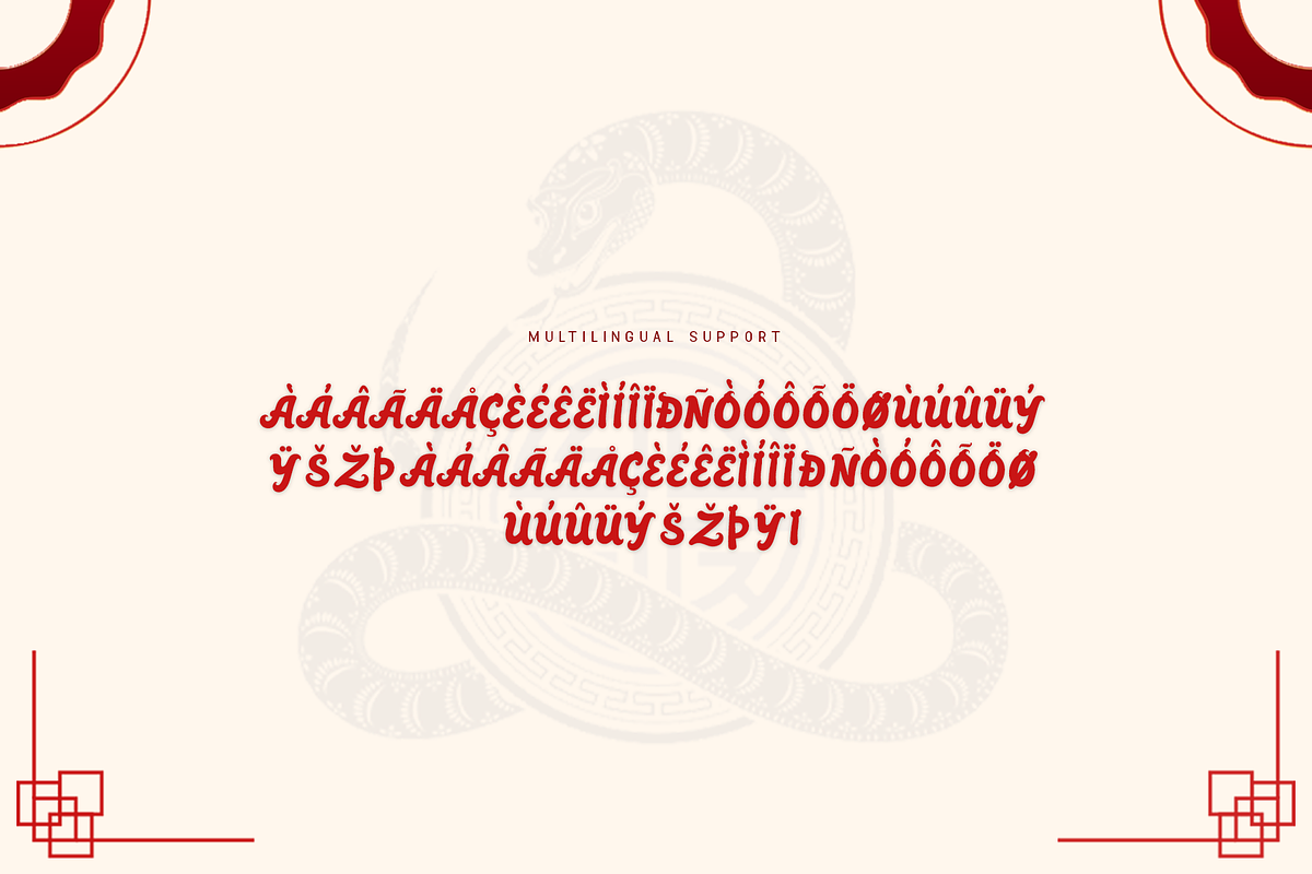 Snake Whisper - Modern Chinese Font, a Serif Font by overlaytemplates (Photo 5 of 5)