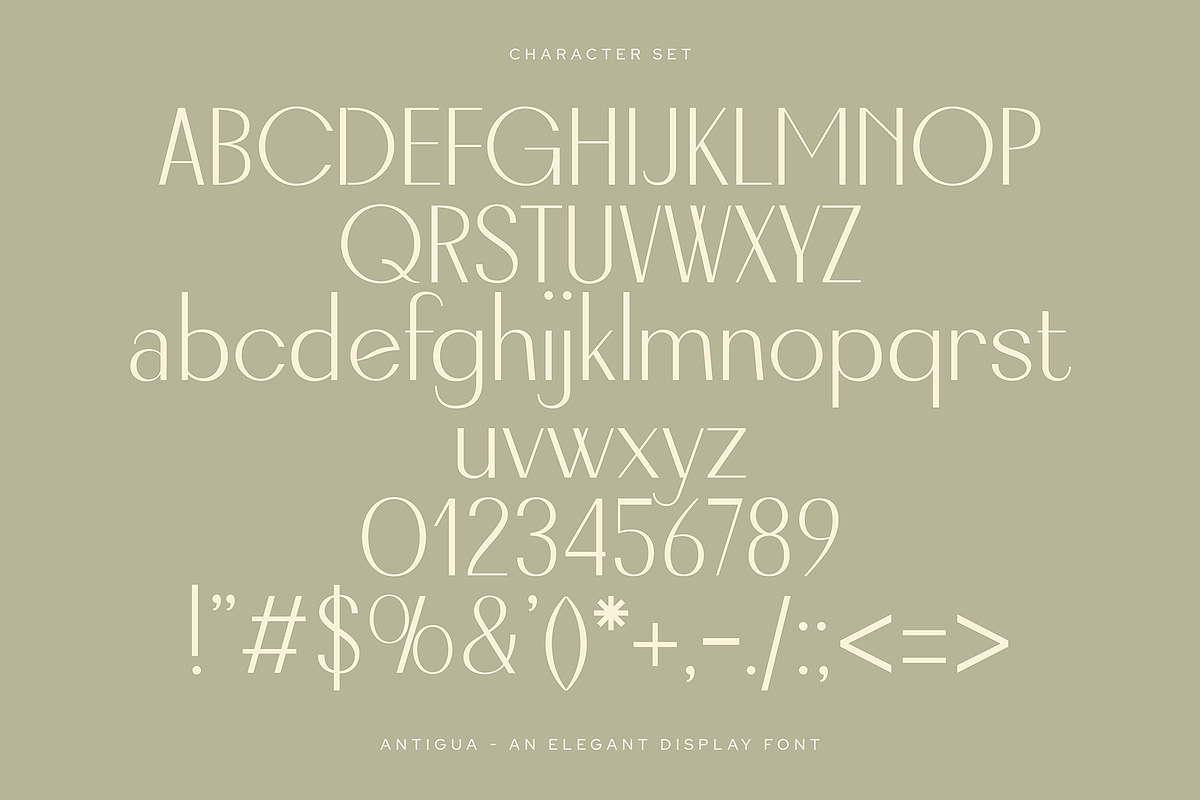 Antigua Elegant Font, a Sans Serif Font by GRVS Studio (Photo 2 of 4)