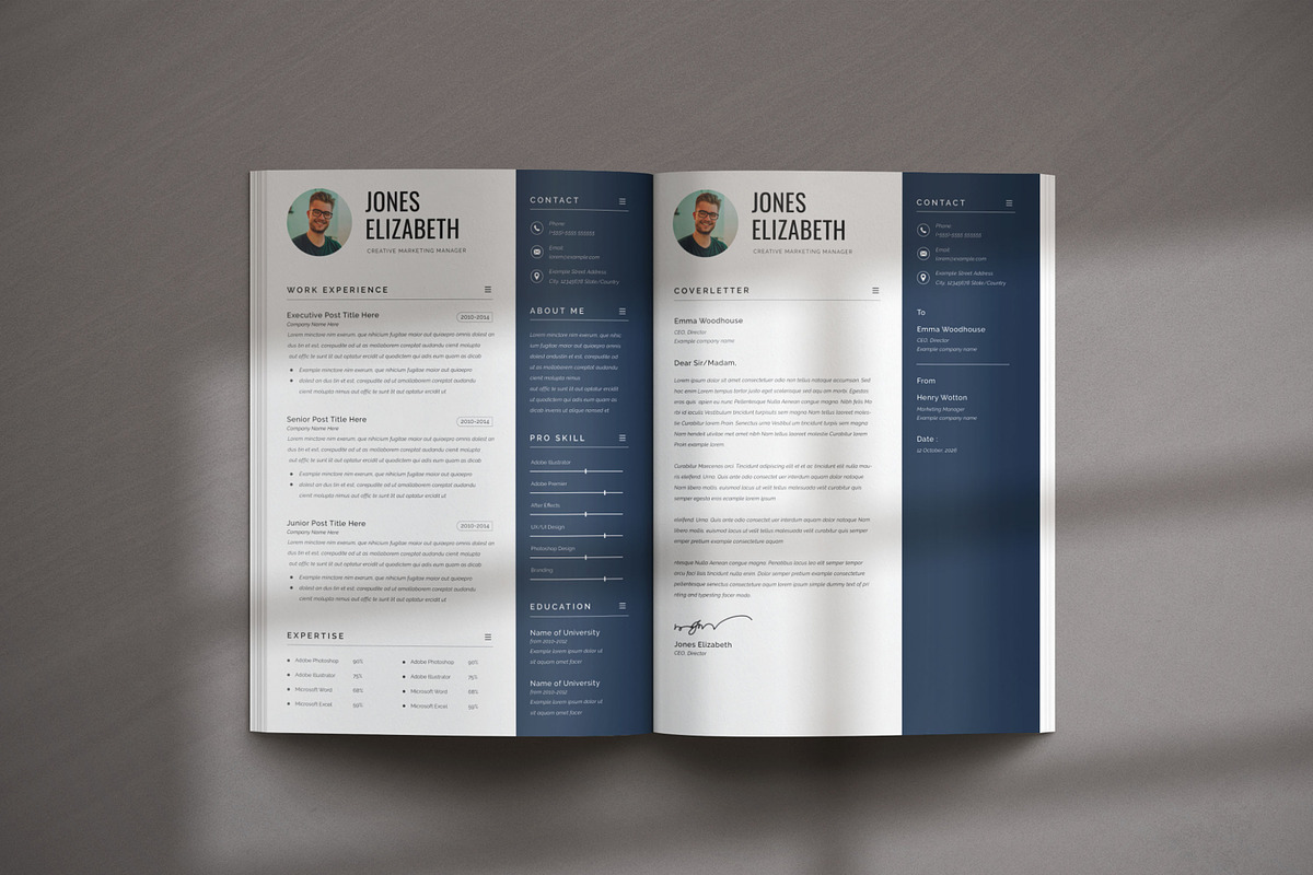 Word Resume Template/CV, a Resume Template by UpSolution (Photo 5 of 5)