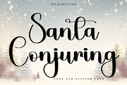 Santa Conjuring, a Handwritten Font by InermediaSTUDIO (Thumbnail 1 of 8)