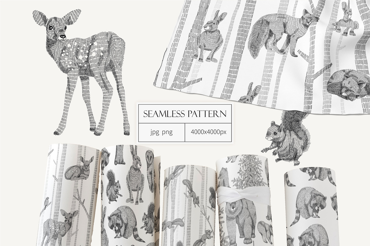 Forest pattern, a Pattern Graphic by Elona Laff (Photo 1 of 5)
