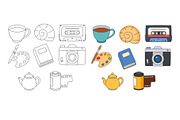 Retro hobby lifestyle., an Object Graphic by kaisorn (Thumbnail 2 of 3)