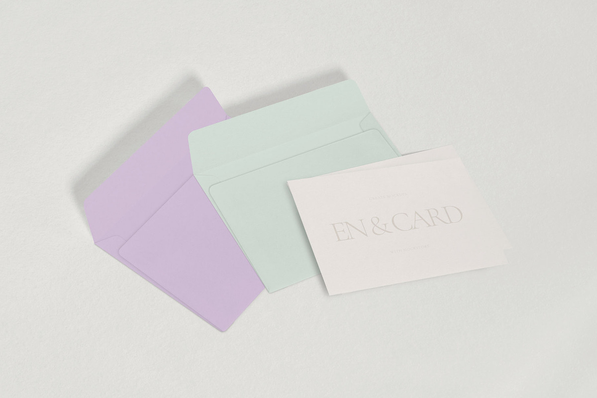 Envelope & Card Invitation Mockups, a Print Template by Mockstore (Photo 10 of 14)
