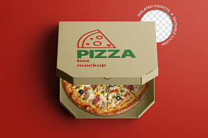 Pizza Box Mockup & Scene Creator