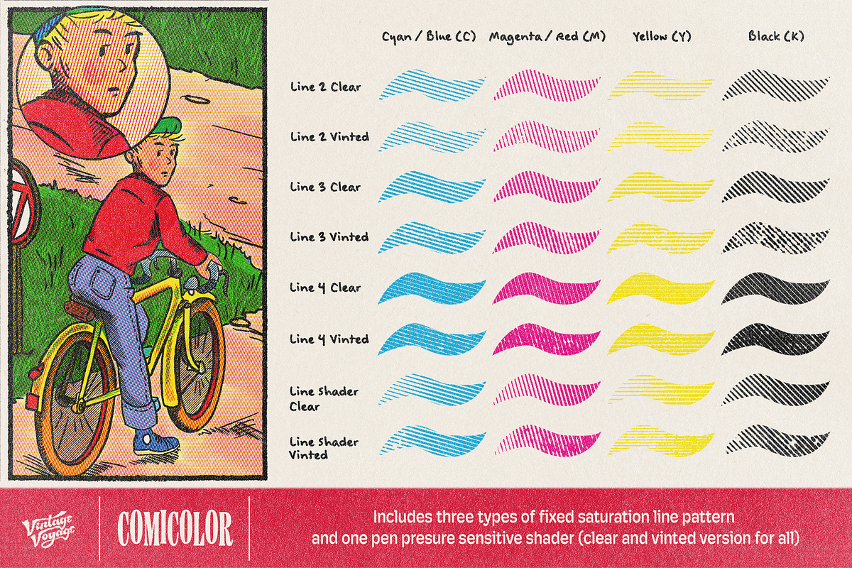 VVDS ComiColor • A Brush Kit, a Brush Add-On by Vintage Voyage Supply (Photo 5 of 14)