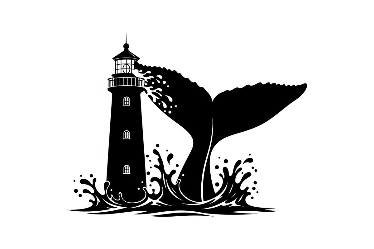 Whale Tail Lighthouse Bundle, an Object Illustration by yasushie (Photo 2 of 31)