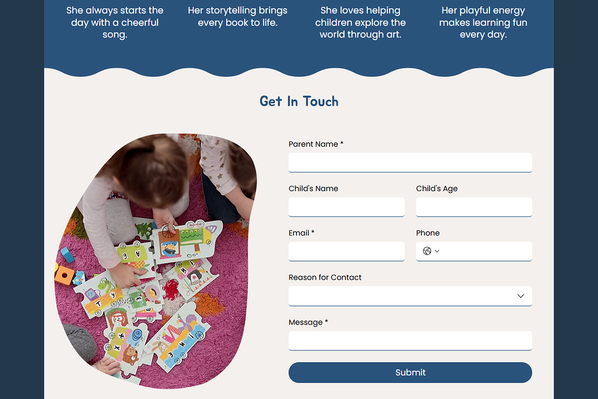 Kindergarten Wix Website Template, a Wix Template by Kitteeh (Photo 10 of 10)