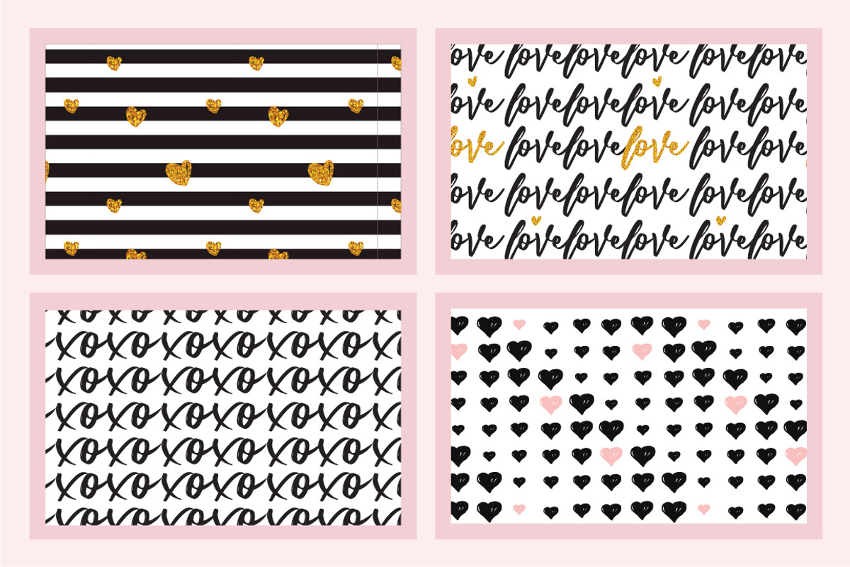 WITH LOVE- 20 seamless patterns, a Background Graphic by jenny lipets (Photo 9 of 9)