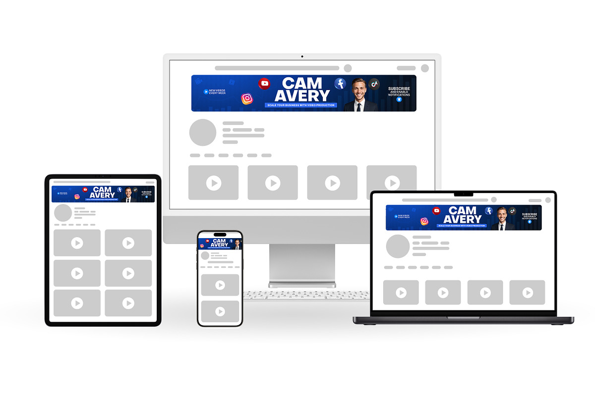 Real Estate Agent YouTube banner, a Social Media Template by Vaughn Studios (Photo 3 of 5)