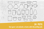 Procreate Plants & Pots Stamp Set, a Brush Add-On by PrettyLittlePigs (Thumbnail 8 of 10)