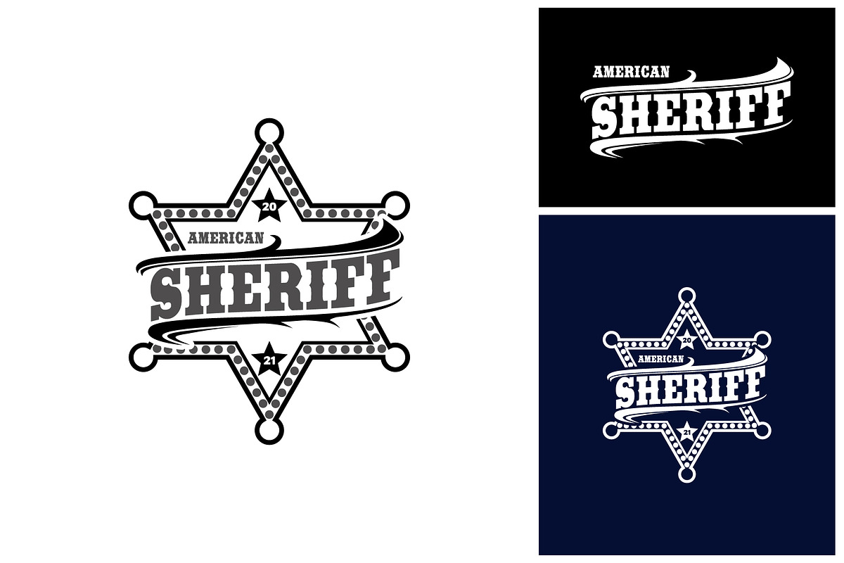 Sheriff Star Ranger Badge Emblem, a Branding & Logo Template by Atlantis X Nurman Arbai (Photo 2 of 2)