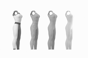 Woman Sportswear 02 Base Mesh Design