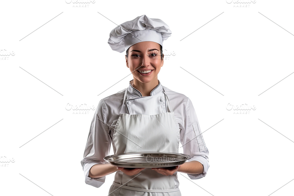 Chef isolated over white background, a Technology Illustration by piter.goskov
