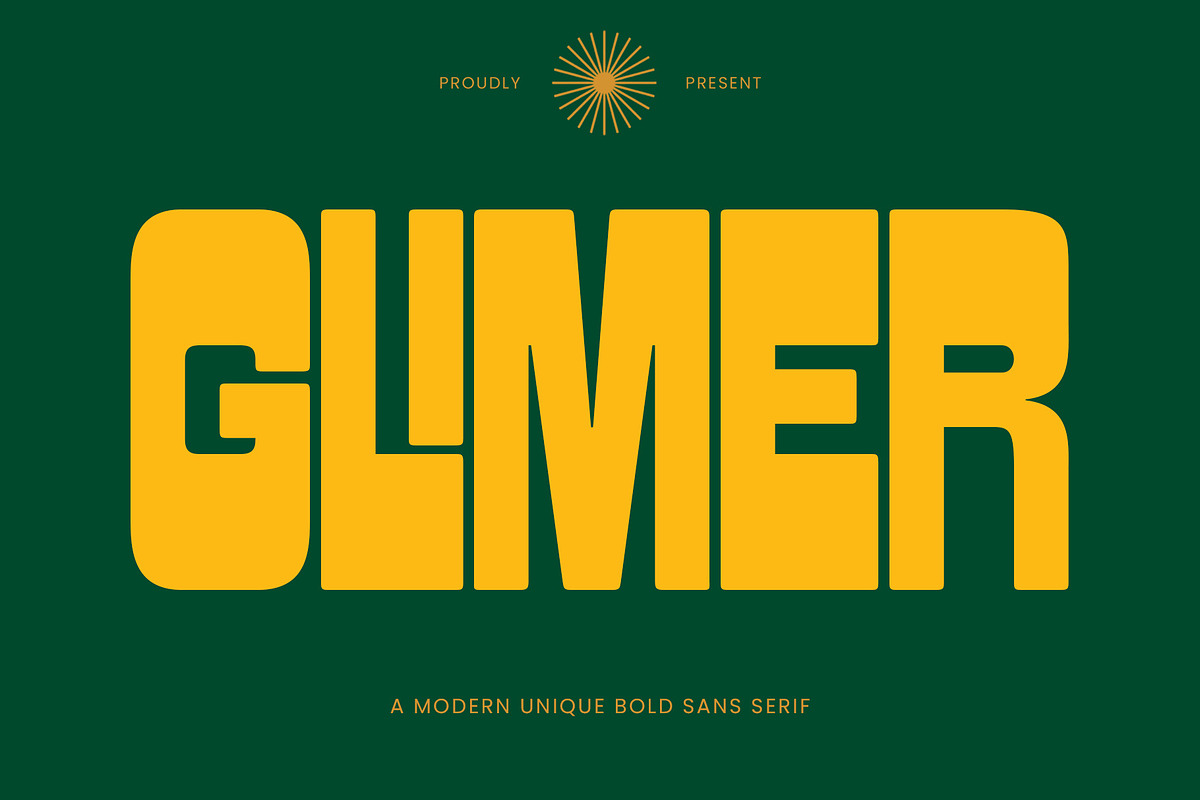 Glimer | Modern Unique Sans Serif, a Sans Serif Font by Typoraith Co (Photo 1 of 10)