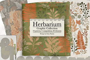 HERBARIUM. Vector set