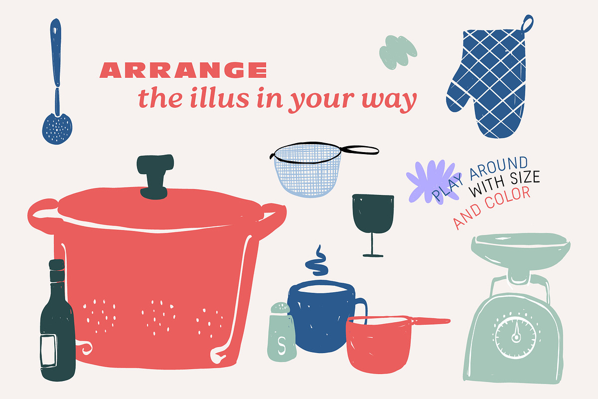 Italian Food Vector Illustration, a Food Illustration by dicreate (Photo 4 of 9)