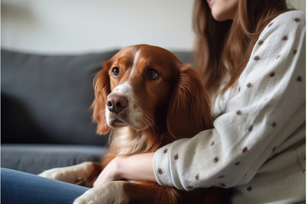 cropped shot of a woman bonding with, an Animal Photo by Sergey Kotenev