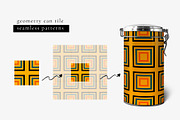 Geometric Shapes. Brush stamp, a Brush Add-On by Graphic Art (Thumbnail 5 of 7)