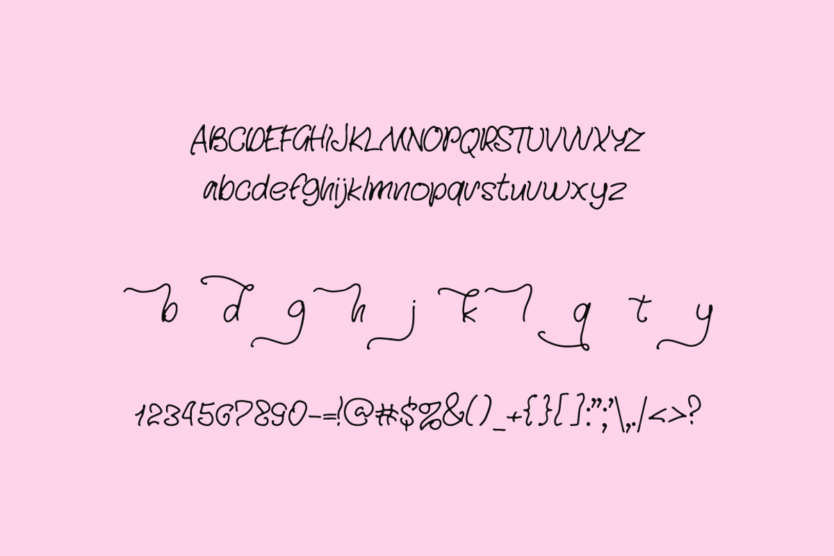 Melodica cute font, a Script Font by Alexander Tiunov (Photo 5 of 5)