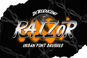RAIZOR brush font, a Blackletter Font by dansdesign (Thumbnail 1 of 7)