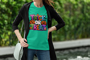 Trick for Treat Digital Shirt Design, a Graphic by Vector Portal (Thumbnail 2 of 5)