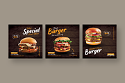 Burger - Instagram Post Template, a Social Media Template by UnicodeID (Thumbnail 4 of 4)