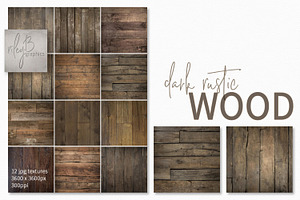 Dark Rustic Wood Textures