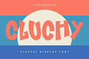 Cluchy Playful Display Font, a Sans Serif Font by Maulana Creative (Thumbnail 1 of 7)