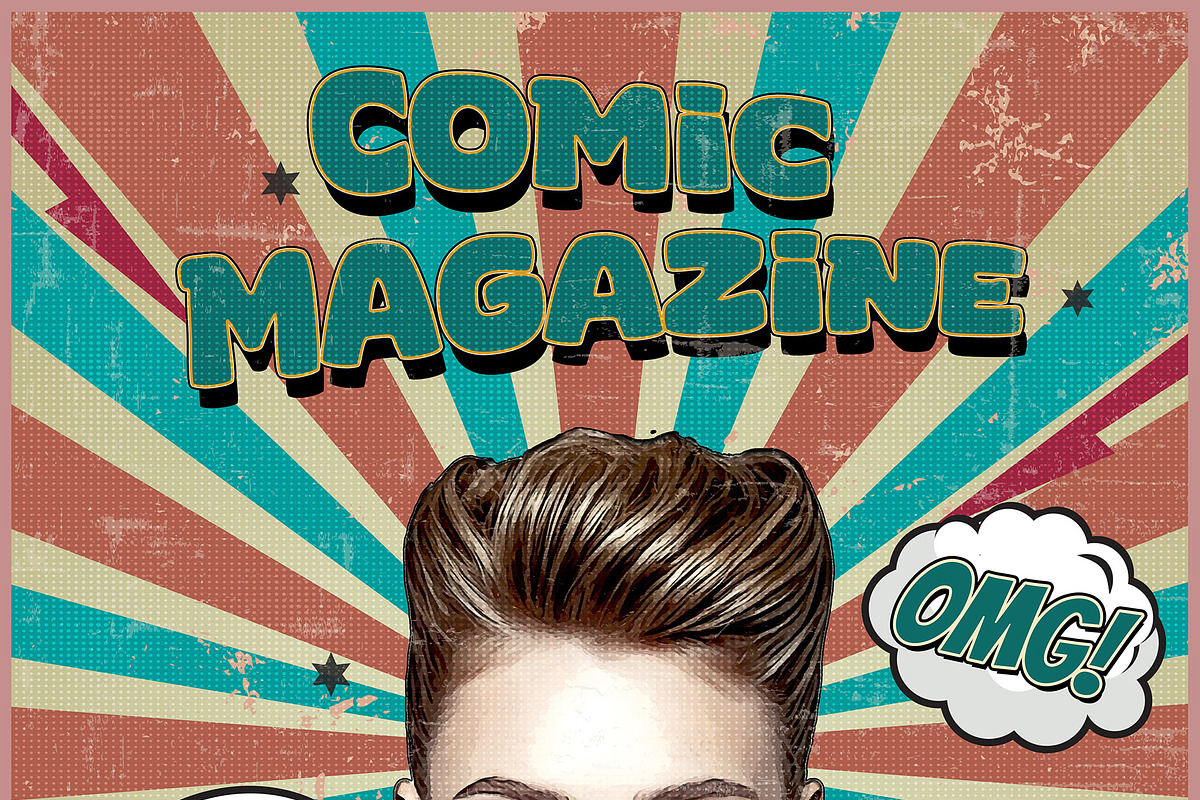Retro Comic Book Style Poster Art, an Action Add-On by Photoshop Action (Photo 11 of 21)