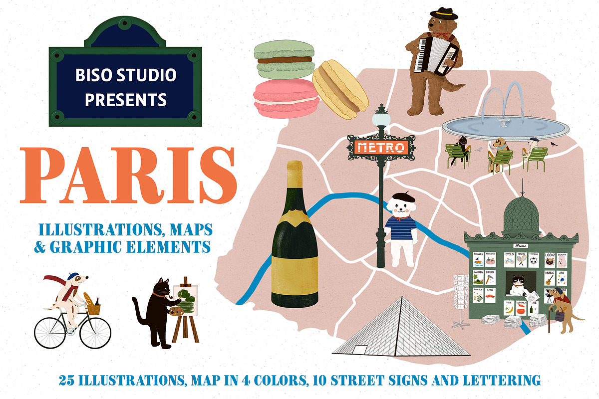 Paris - Illustrations and Objects, a Food Illustration by Biso Studio (Photo 1 of 12)