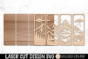 Mountain Landscape Laser Cut SVG, an Object Graphic by Rose Art (Thumbnail 2 of 3)