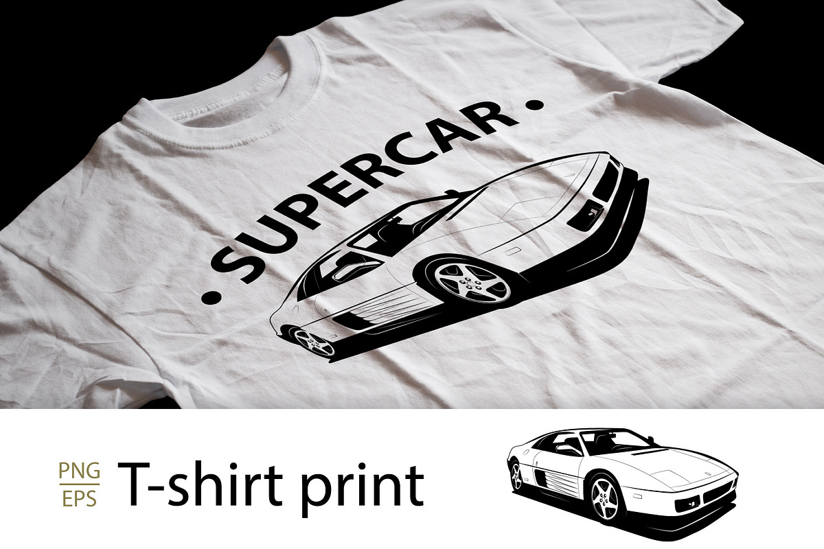 Supercar Print | Sport Car Vector, a Sport Illustration by Plaid4You (Photo 1 of 8)