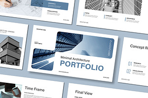 Minimal Architecture Portfolio, a Presentation Template by Mighty-Slide